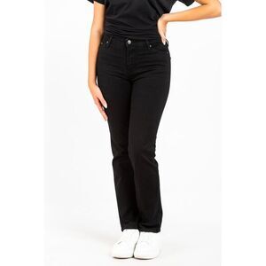 Gas Black Cotton Straight-Leg Women's Jeans